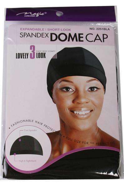 Magic Collection Expandable Spandex Dome Cap #2251BLA - Beautiful Black Hair