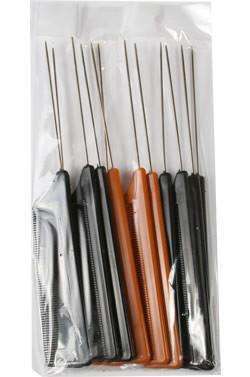 Magic Collection Pin Tail Comb 12 Pieces - Beautiful Black Hair