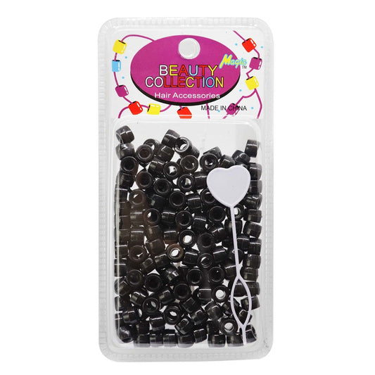 Beauty Collection Small Round Hair Beads - Black #200BLA