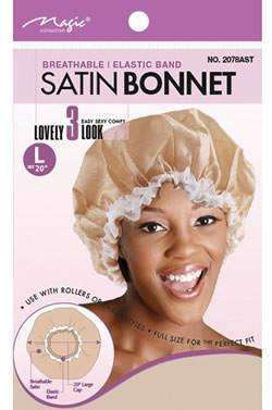 Magic Collection Large Satin Bonnet #2078AST Assorted - Beautiful Black Hair