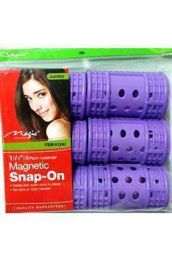 Magic Collection Jumbo Snap On Magnetic Rollers 1 1/2" - Beautiful Black Hair