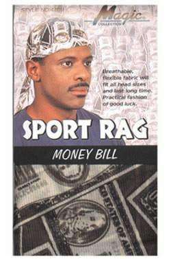 Magic Collection Money Bill Sport Rag #4709 - Beautiful Black Hair