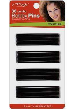 Magic Collection Jumbo Bobby Pins #171 Black - Beautiful Black Hair