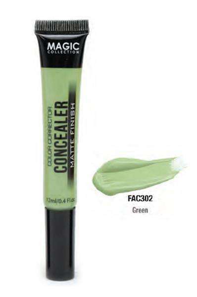 Magic Collection Color Corrector Matte Finish Concealer - Green - Beautiful Black Hair