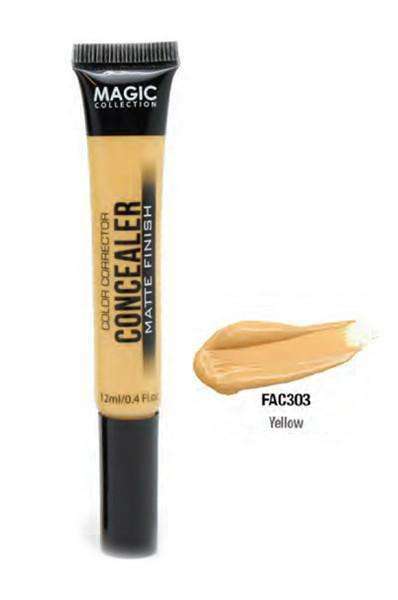 Magic Collection Color Corrector Matte Finish Concealer -Yellow - Beautiful Black Hair
