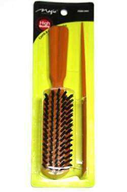 Magic Collection Rat Tail Comb & Brush Combo - Beautiful Black Hair