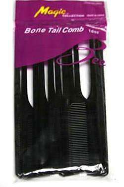Magic Collection Bone Tail Comb Set - Black - Beautiful Black Hair