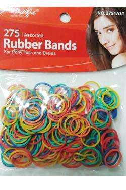 Magic Collection Rubber Bands Assorted 275pcs - Beautiful Black Hair