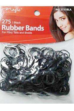 Magic Collection Rubber Bands Black 275pcs - Beautiful Black Hair