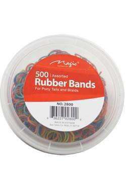 Magic Collection Rubber Bands Assorted 500pcs - Beautiful Black Hair