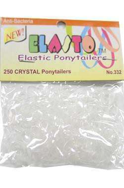 Magic Collection Elastic Ponytailers Clear - Beautiful Black Hair