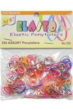 Magic Collection Elastic Ponytailers Assorted - Beautiful Black Hair