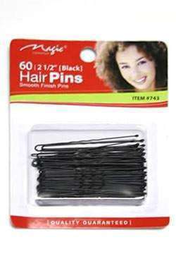 Magic Collection Hair Pins 2 1/2" #743 Black - Beautiful Black Hair