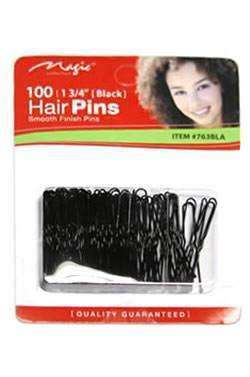 Magic Collection Hair Pins 1 ¾" #763 Black - Beautiful Black Hair