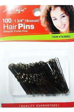 Magic Collection Hair Pins 1 ¾" #763 Bronze - Beautiful Black Hair