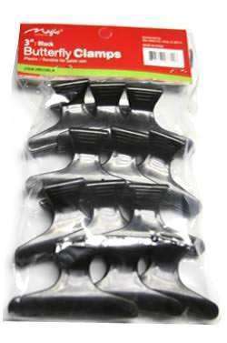 Magic Collection Butterfly Clamp 3" - Black - Beautiful Black Hair