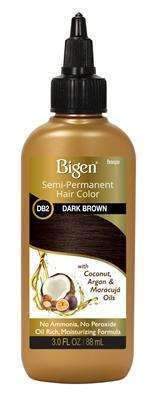 Bigen Semi Permanent Hair Color - DB2 Darkest Brown - Beautiful Black Hair