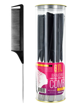 BTL Braiding Metal Fine Tooth Pin Tail Combs