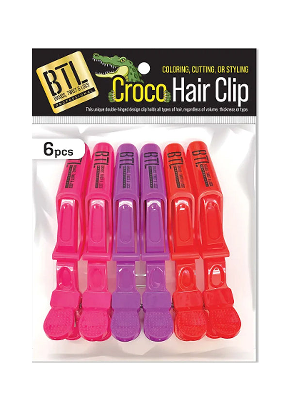 BTL Croco Hair Clips - Assorted