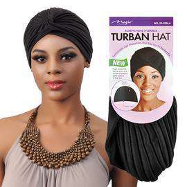 Magic Collection Turban Hat #5163 - Beautiful Black Hair