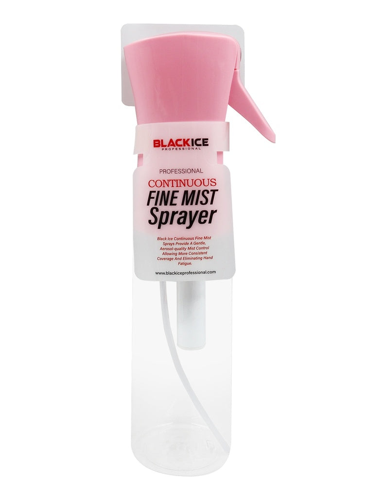 Black Ice Continous Fine Mist Bottle Pink & Clear