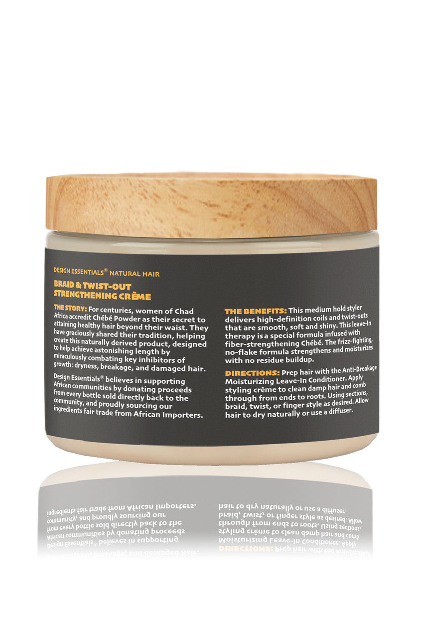 Design Essentials African Chebe Braid & Twist-Out Strengthening Cream