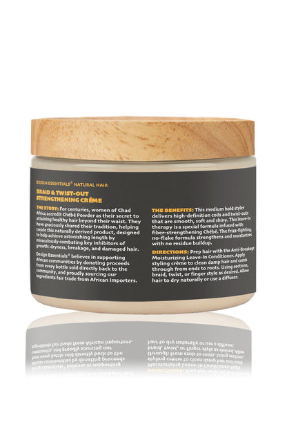 Design Essentials African Chebe Braid & Twist-Out Strengthening Cream