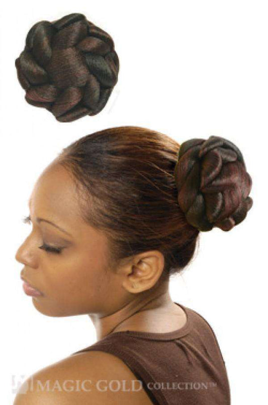 Magic Gold Drawstring Bun Bride - Beautiful Black Hair
