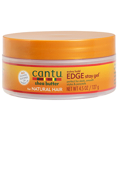 Cantu Shea Butter For Natural Hair Extra Hold Edge Stay Gel 4.5oz - Beautiful Black Hair
