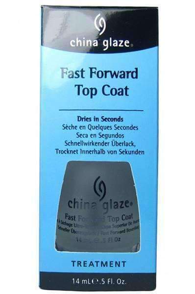 China Glaze Fast Forward Top Coat - Beautiful Black Hair