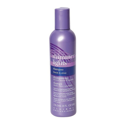 Clairol Professional Shimmer Lights Purple Shampoo for Blonde & Silver Hair 8oz - Beautiful Black Hair
