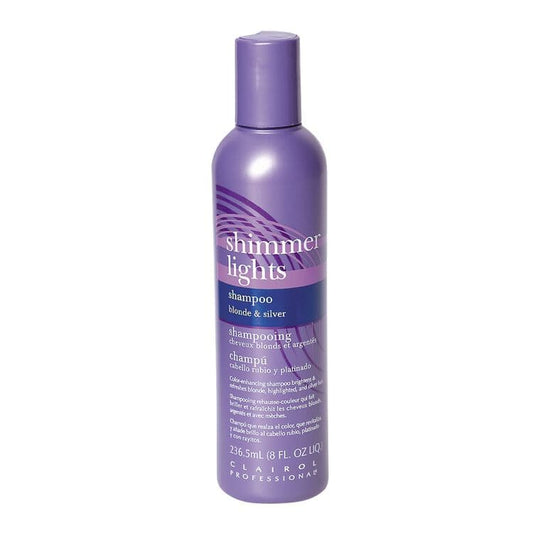 Clairol Professional Shimmer Lights Purple Shampoo for Blonde & Silver Hair 8oz - Beautiful Black Hair