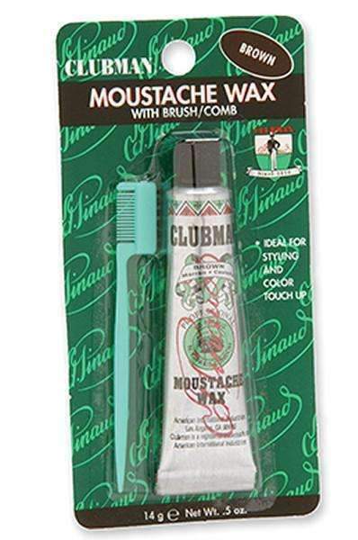 Clubman Pinaud Moustache Wax - Brown - Beautiful Black Hair