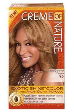 Creme Of Nature Exotic Shine Color -# 9.2 Light Caramel Brown - Beautiful Black Hair