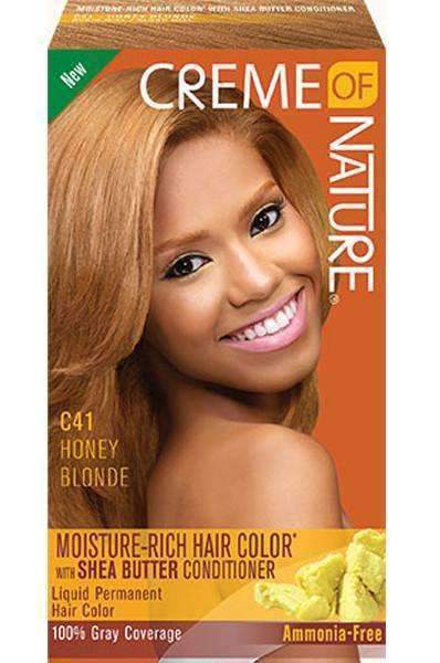Creme Of Nature Moisture-Rich Hair Color - C41 Honey Blonde - Beautiful Black Hair