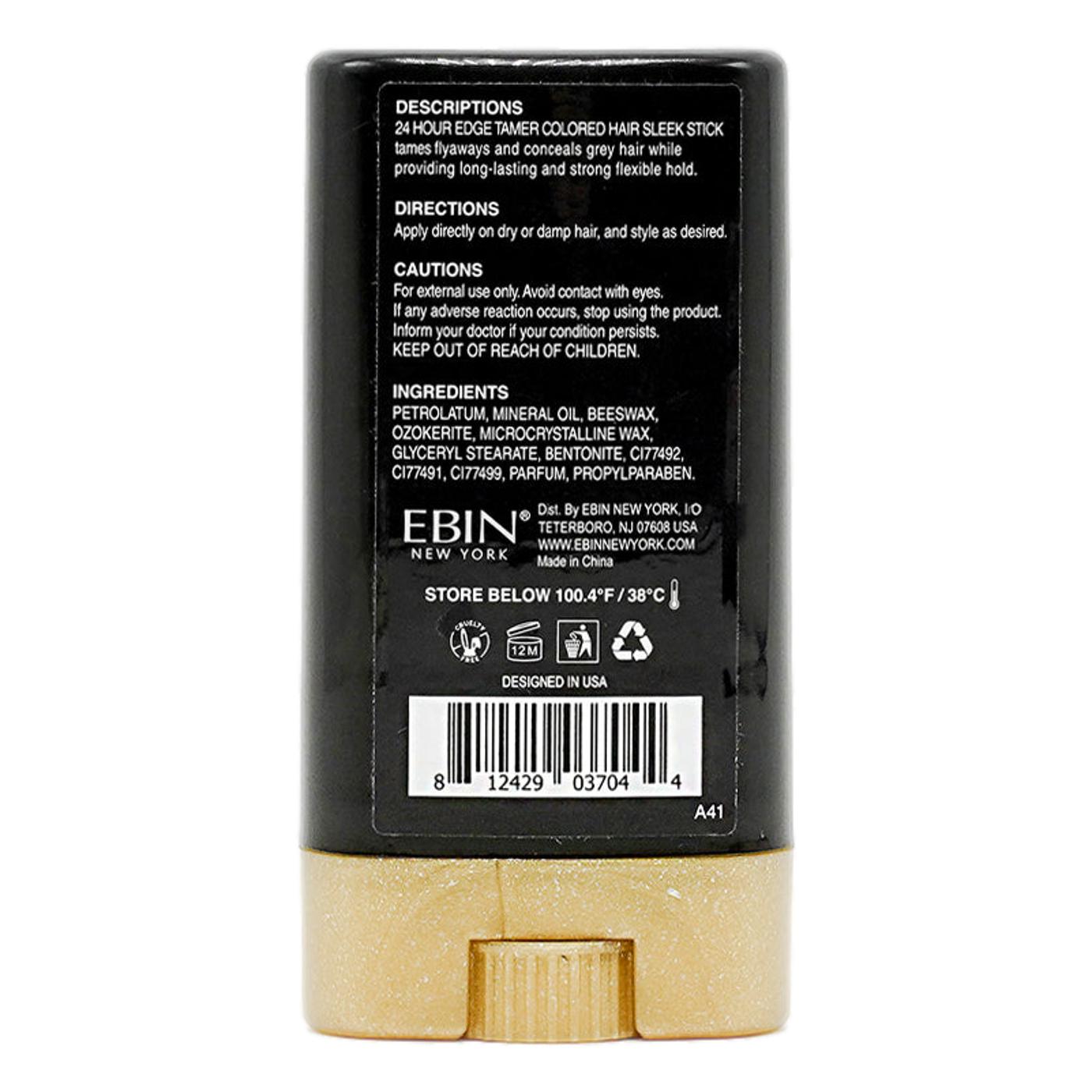 EBIN 24 Hour Edge Tamer Colored Hair Sleek Wax Stick - Dark Brown
