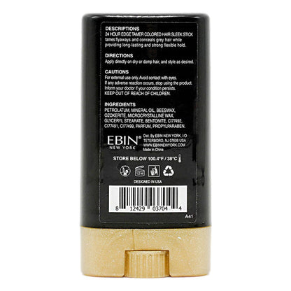 EBIN 24 Hour Edge Tamer Colored Hair Sleek Wax Stick - Dark Brown