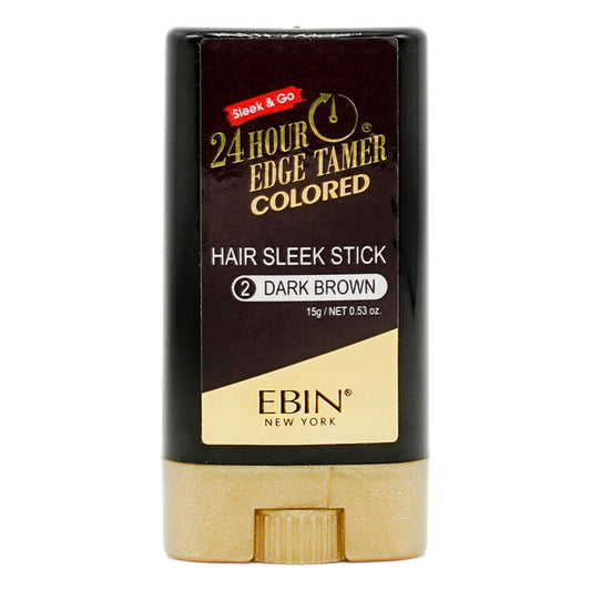 EBIN 24 Hour Edge Tamer Colored Hair Sleek Wax Stick - Dark Brown