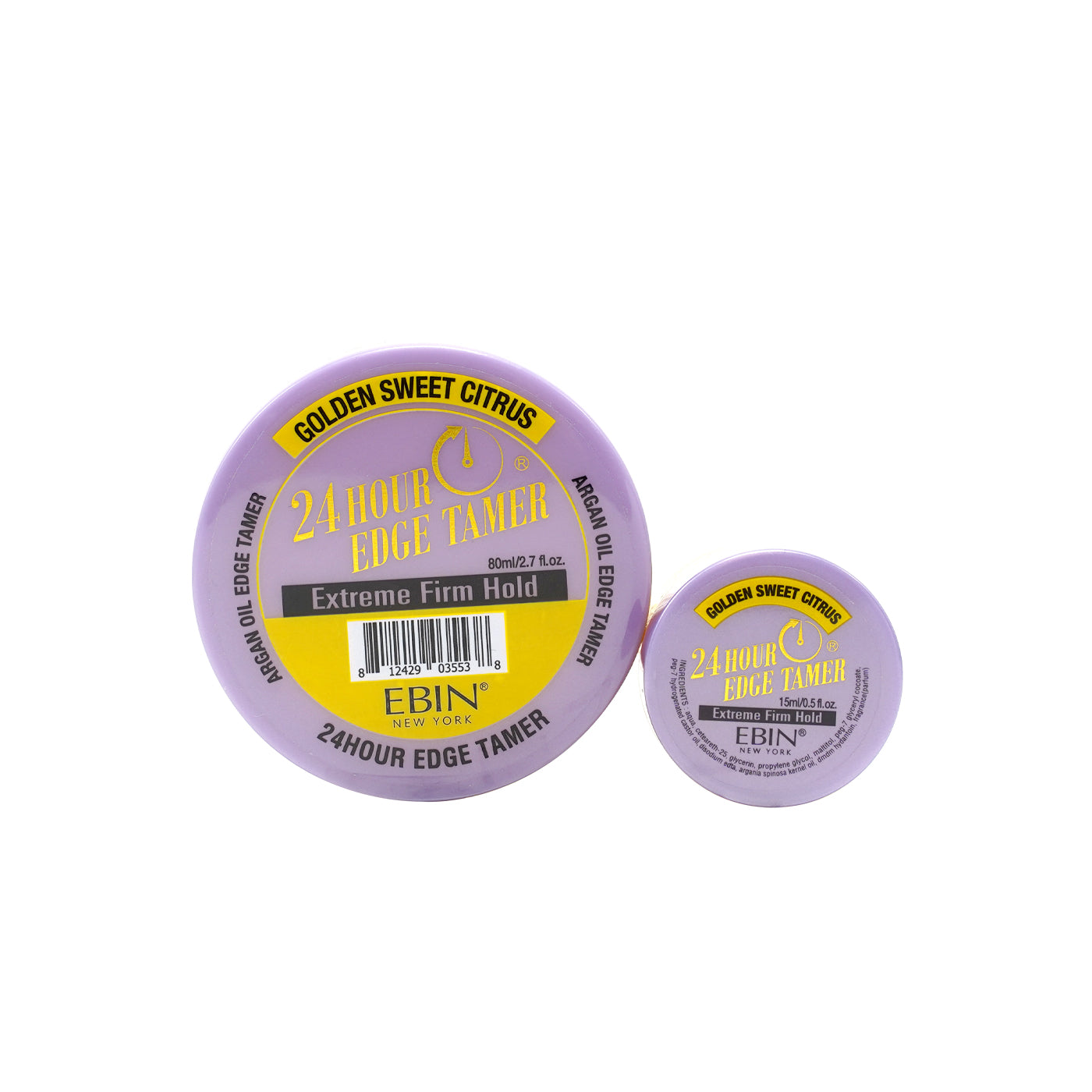 EBIN 24 Hour Edge Tamer Extreme Firm Hold - Golden Sweet Citrus 2.7oz