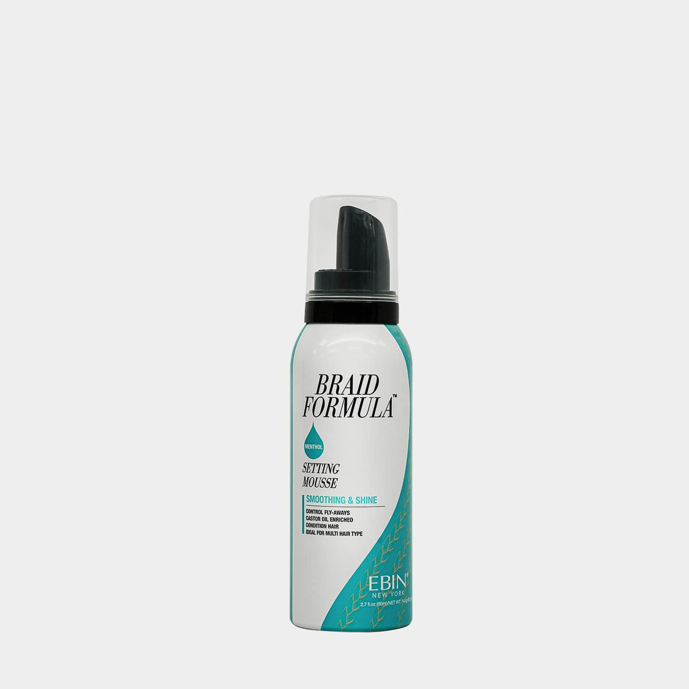EBIN Lock n' Pomade Smoothing & Shine Setting Mousse - Menthol 2.7oz