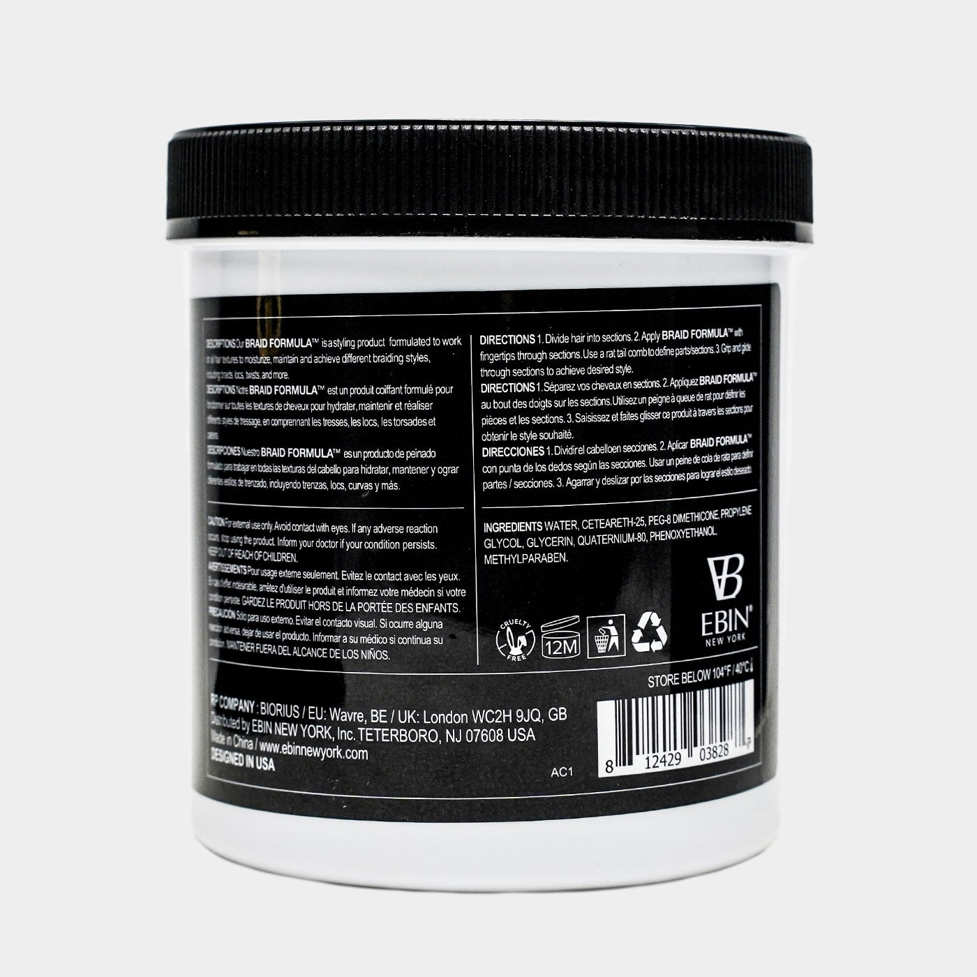 EBIN Lock n' Pomade Braid Formula Conditioning Gel - Super Hold 35.2oz