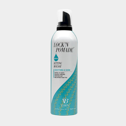 EBIN Lock n' Pomade Smoothing & Shine Setting Mousse - Menthol 12.49oz