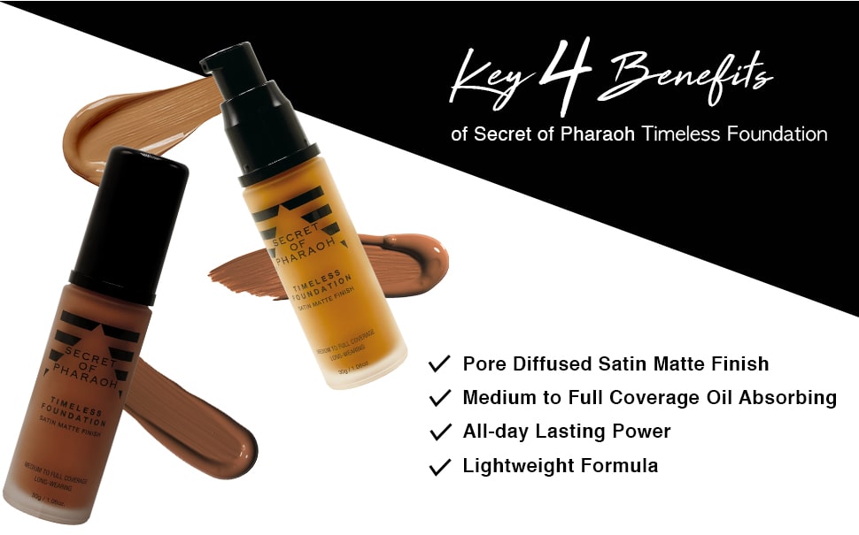 Secret of Pharaoh Timeless Foundation Satin Matte Finish - Peanut Butter