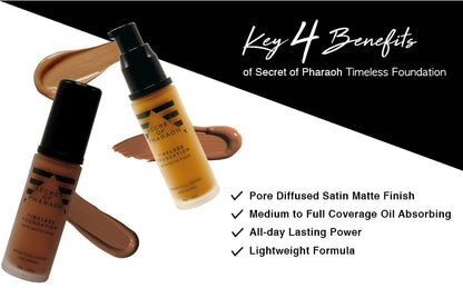Secret of Pharaoh Timeless Foundation Satin Matte Finish - Peanut Butter