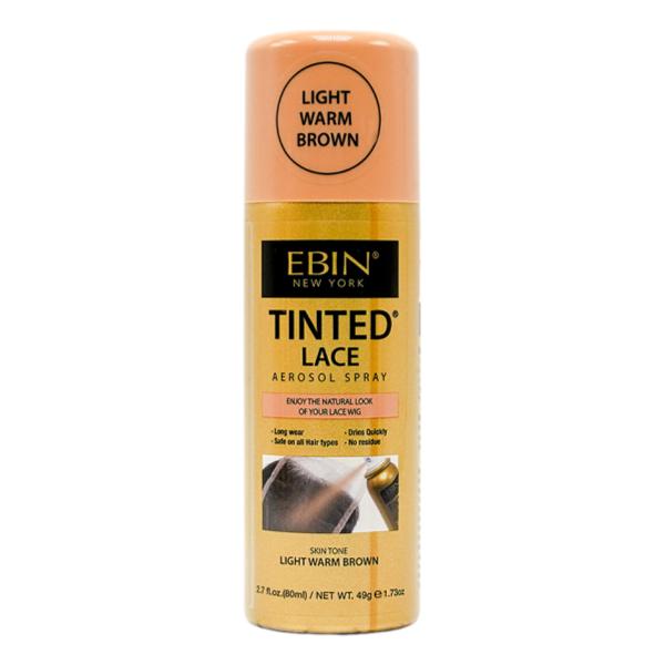 EBIN Tinted Lace Aerosol Spray - Light Warm Brown