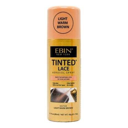 EBIN Tinted Lace Aerosol Spray - Light Warm Brown