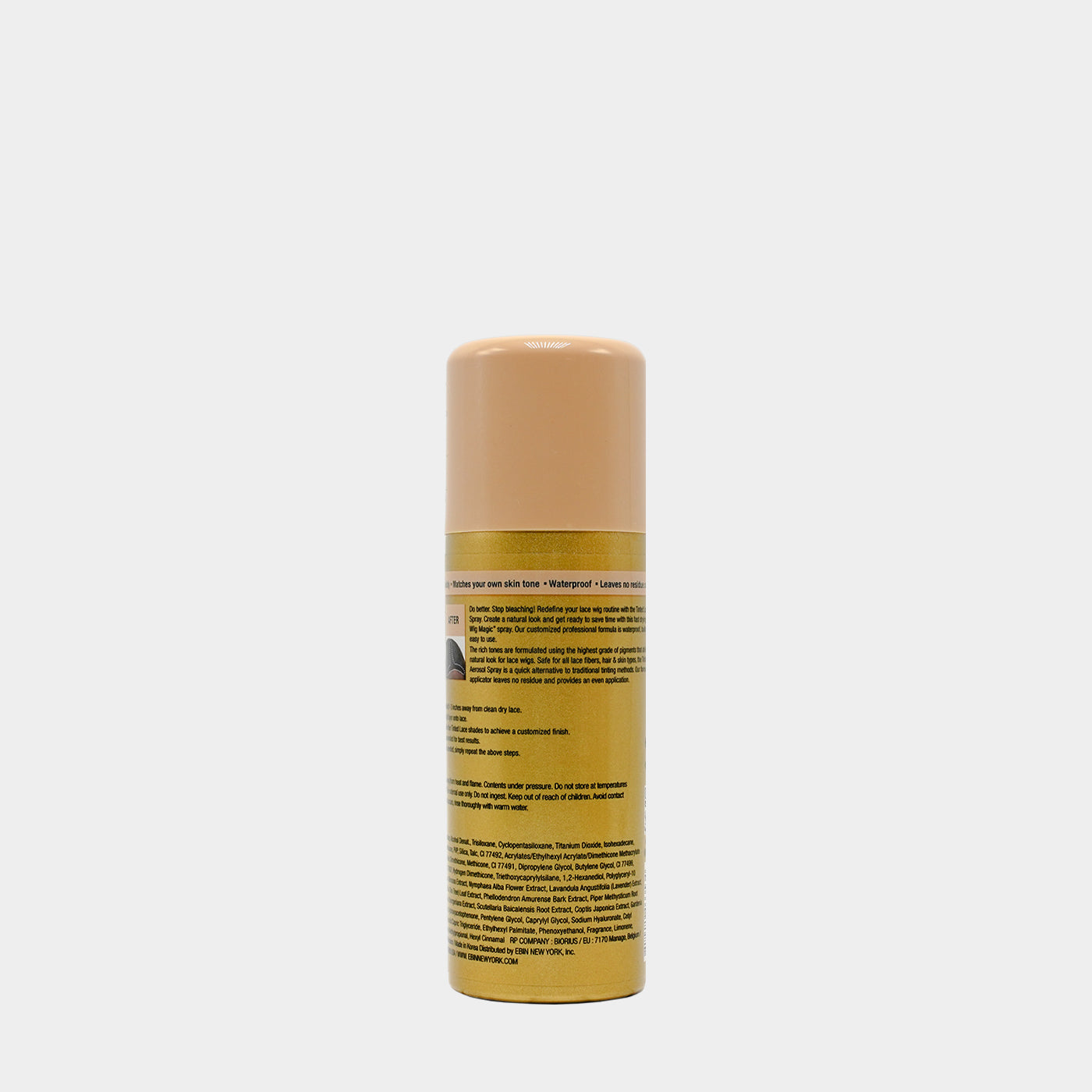 EBIN Tinted Lace Aerosol Spray - Medium Warm Beige