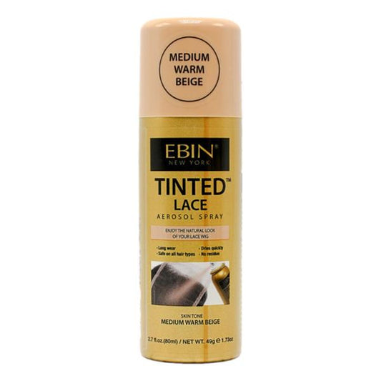 EBIN Tinted Lace Aerosol Spray - Medium Warm Beige