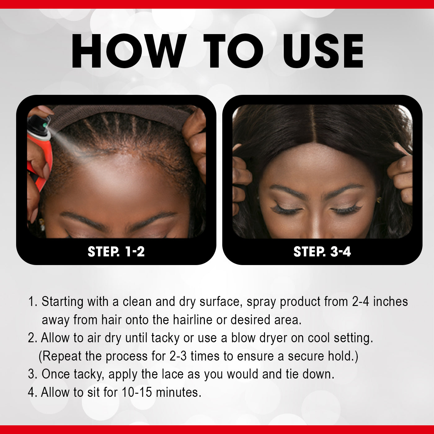EBIN Wonder Lace Wig Bond Adhesive Spray - Active 6.08oz