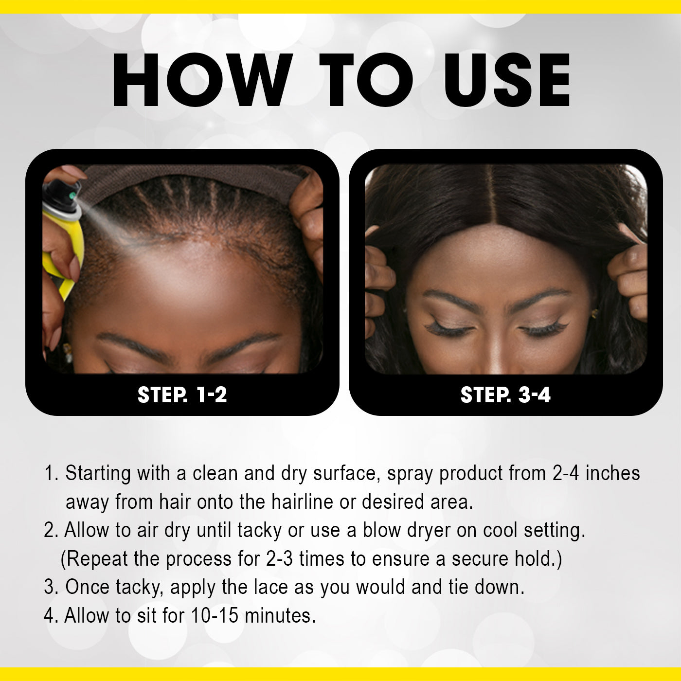 EBIN Wonder Lace Wig Bond Adhesive Spray - Original 6.08oz